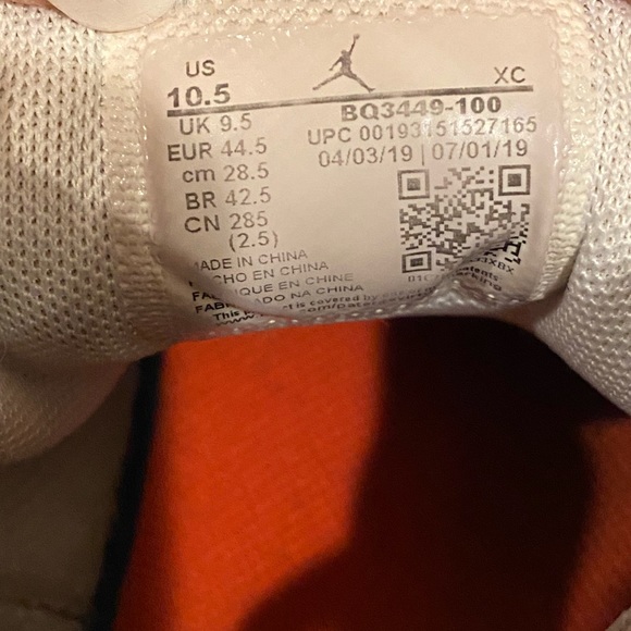 Nike Air Jordan Jumpman Hi High Top Sneakers Basketball Black White Red 10.5 main image 5